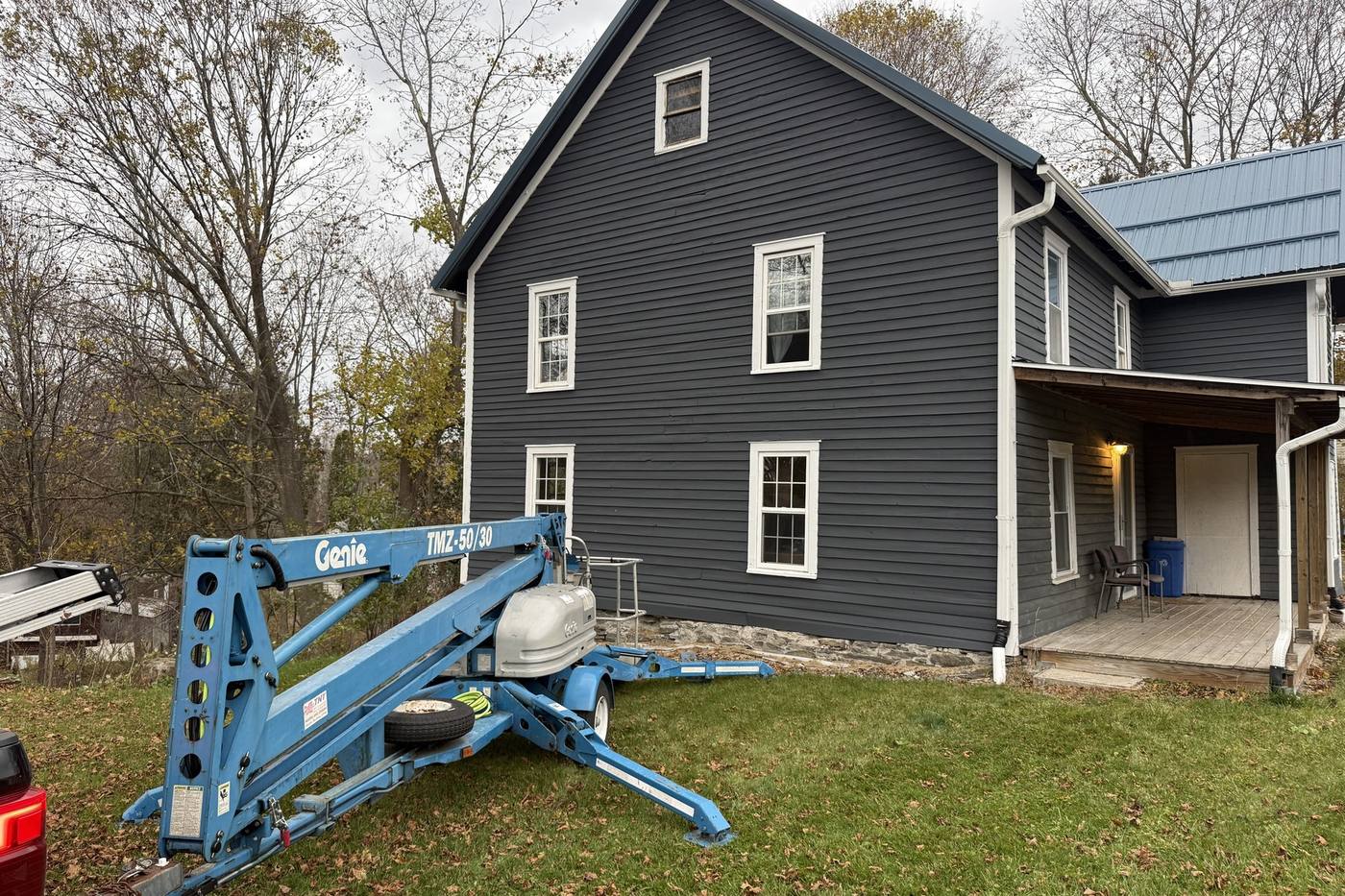 A repainted house exterior